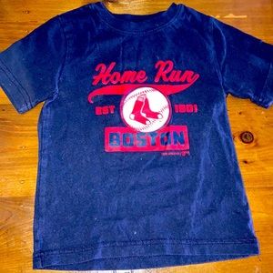 Kids Navy Blue Boston Graphic T-Shirt